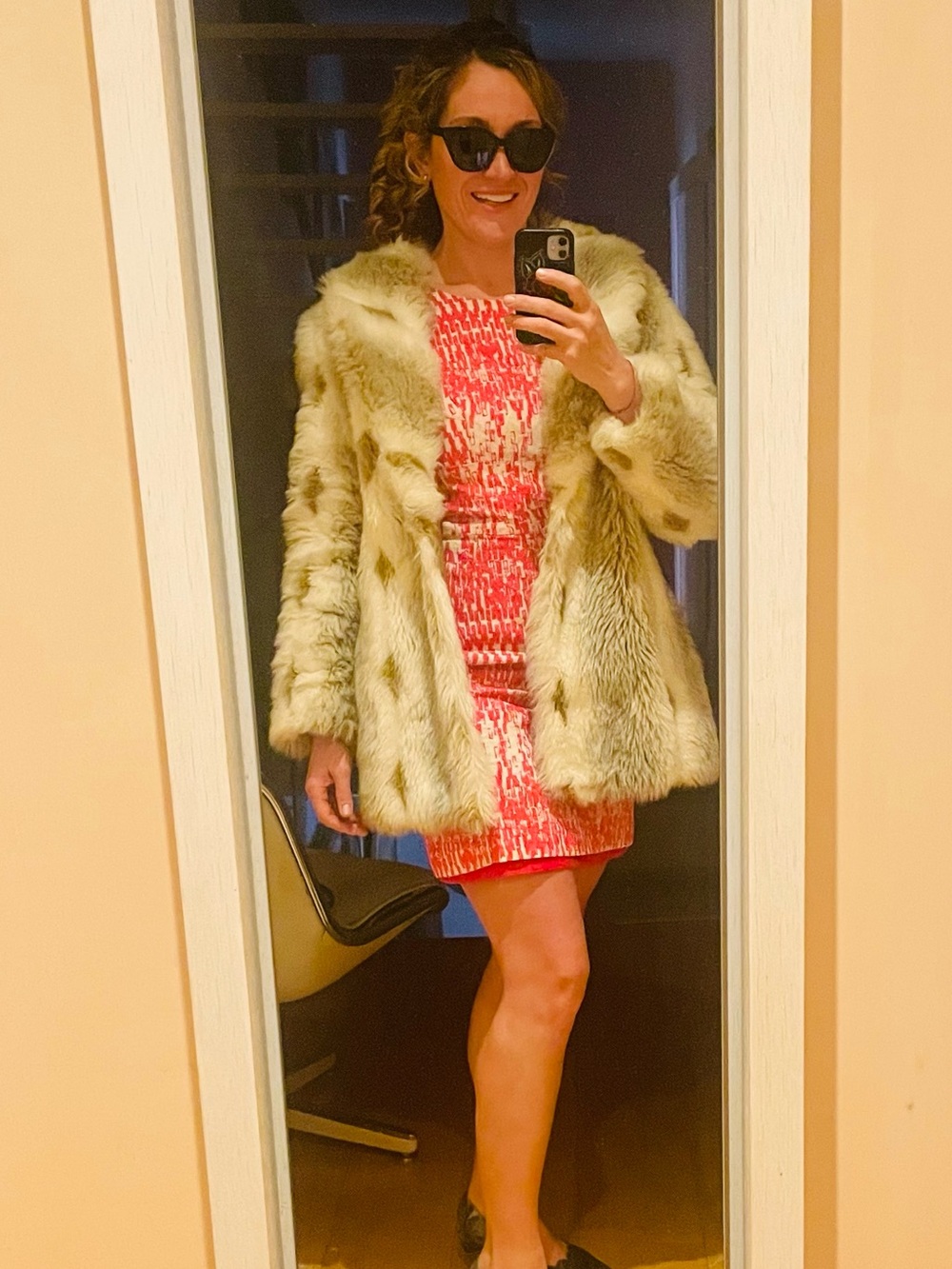 Pink and white “Just Taylor” dress